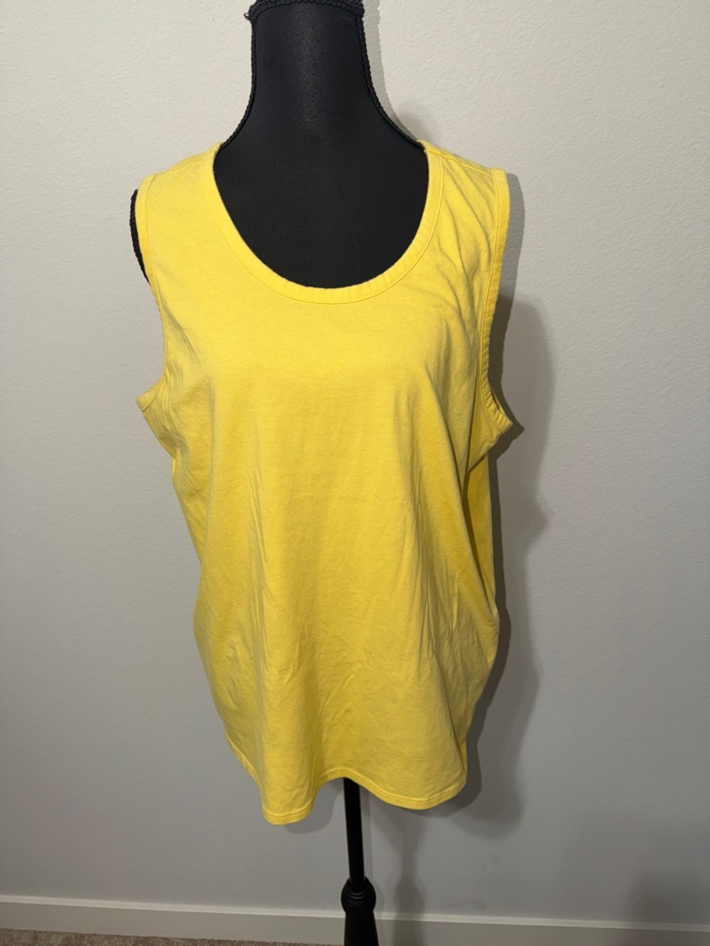 Goodfellow & Co Yellow Scoop Neck Tank Top